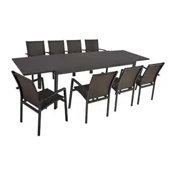toom Baumarkt Garden Pleasure Gartenmöbel-Set 'Nerea' anthrazit 9-teilig Angebot