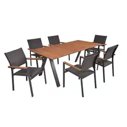 toom Baumarkt Garden Pleasure Gartenmöbel-Set 'Davina' grau 7-teilig Angebot