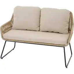 toom Baumarkt Siena Garden Bank 'Kansas' taupe 120 x 85 x 70 cm Angebot