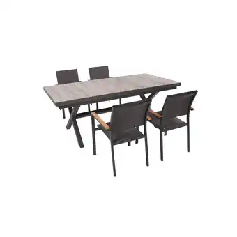 toom Baumarkt Garden Pleasure Gartenmöbel-Set 'Rana/Davina' dunkelgrau 5-teilig Angebot