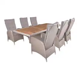 toom Baumarkt Garden Pleasure Gartenmöbel-Set 'Braga' braun 7-teilig Angebot