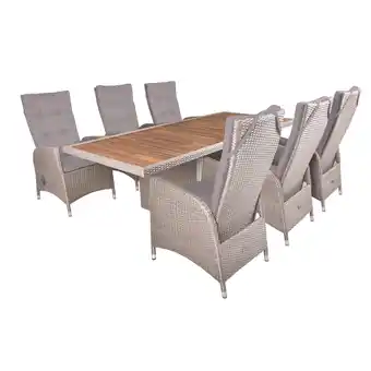 toom Baumarkt Garden Pleasure Gartenmöbel-Set 'Braga' braun 7-teilig Angebot