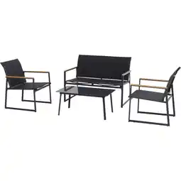 toom Baumarkt Loungemöbel-Set 'Santos' anthrazit 4-teilig Angebot