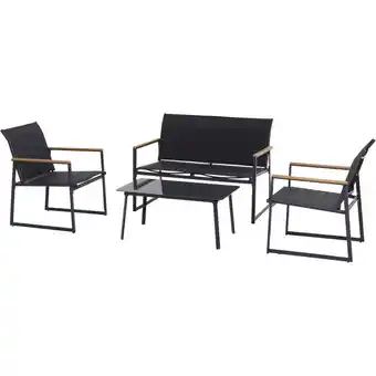 toom Baumarkt Loungemöbel-Set 'Santos' anthrazit 4-teilig Angebot