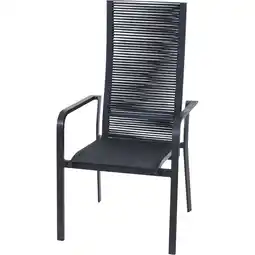 toom Baumarkt Siena Garden Sessel 'Carlton' anthrazit/matt 52 x 113 x 63 cm Angebot