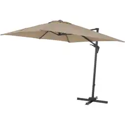 toom Baumarkt Siena Garden Ampelschirm 'Vito' taupe Ø 250 cm Angebot