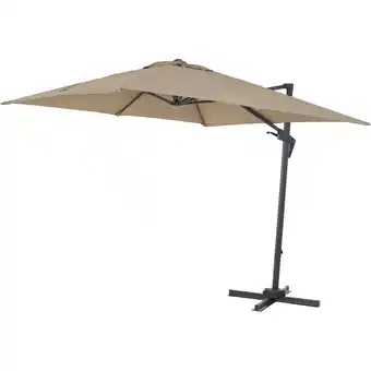 toom Baumarkt Siena Garden Ampelschirm 'Vito' taupe Ø 250 cm Angebot