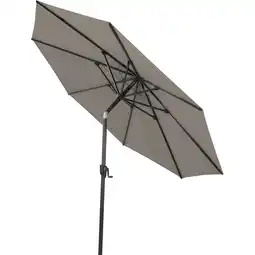 toom Baumarkt Siena Garden Mittelstockschirm 'Cedro' taupe/meliert Ø 300 cm Angebot