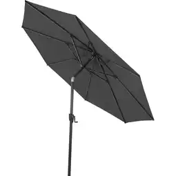 toom Baumarkt Siena Garden Mittelstockschirm 'Cedro' anthrazit/meliert Ø 300 cm Angebot