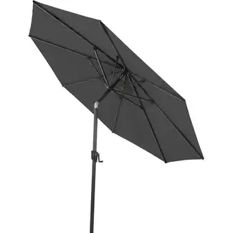 toom Baumarkt Siena Garden Mittelstockschirm 'Cedro' anthrazit/meliert Ø 300 cm Angebot