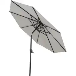 toom Baumarkt Siena Garden Mittelstockschirm 'Cedro' hellgrau/meliert Ø 300 cm Angebot