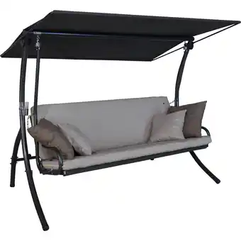 toom Baumarkt Angerer Freizeitmöbel Hollywoodschaukel 'Elegance Smart' sandfarben 3-Sitzer Angebot