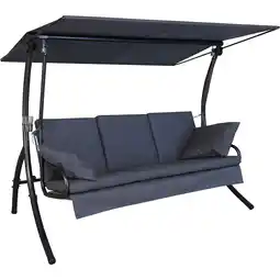 toom Baumarkt Angerer Freizeitmöbel Hollywoodschaukel 'Loft Sun' anthrazit 3-Sitzer Angebot