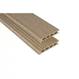 toom Baumarkt Kovalex Terrassendiele 'Exklusiv' sandfarben matt 2500 x 145 x 26 mm Angebot