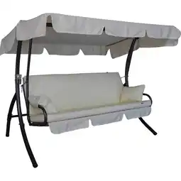 toom Baumarkt Angerer Freizeitmöbel Hollywoodschaukel 'Trend Fun' 3-Sitzer beige 210 x 160 x 145 cm Angebot