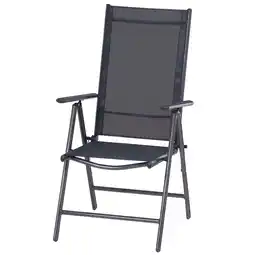 toom Baumarkt Klappsessel 'Saturn' schwarz 56 x 108 x 67 cm Angebot