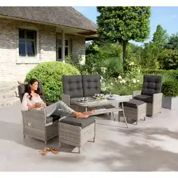 toom Baumarkt Gartenmöbel-Set 'Paula' anthrazit 6-teilig Angebot