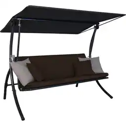 toom Baumarkt Angerer Freizeitmöbel Hollywoodschaukel 'Motion Smart' coffe 3-Sitzer 210 x 145 x 160 cm Angebot