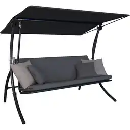 toom Baumarkt Angerer Freizeitmöbel Hollywoodschaukel 'Motion Smart' stone 3-Sitzer 210 x 145 x 160 cm Angebot