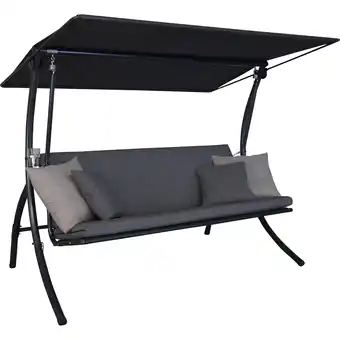 toom Baumarkt Angerer Freizeitmöbel Hollywoodschaukel 'Motion Smart' stone 3-Sitzer 210 x 145 x 160 cm Angebot