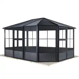 toom Baumarkt Sojag Pavillon 'Charleston 12 x 15' anthrazit 384 x 489 x 281 cm Angebot