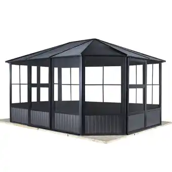 toom Baumarkt Sojag Pavillon 'Charleston 12 x 15' anthrazit 384 x 489 x 281 cm Angebot
