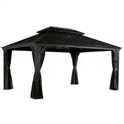 toom Baumarkt Sojag Pavillon 'Messina 12 x 16' anthrazit 363 x 483 x 307 cm Angebot