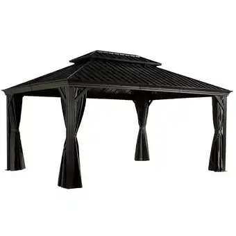 toom Baumarkt Sojag Pavillon 'Messina 12 x 16' anthrazit 363 x 483 x 307 cm Angebot