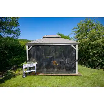 toom Baumarkt Sojag Pavillon 'Messina' champagnerfarben 298 x 363 x 292 cm Angebot