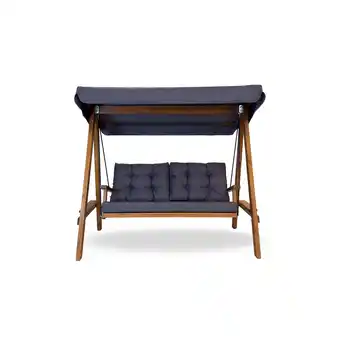 toom Baumarkt Westmann Hollywoodschaukel 'Pera' beige/anthrazit 203 x 180 x 116 cm Angebot