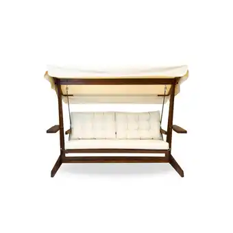 toom Baumarkt Westmann Hollywoodschaukel 'Viva' beige 237 x 175 x 115 cm Angebot