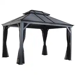 toom Baumarkt Sojag Pavillon 'Mykonos 10 x 14' basaltgrau 299 x 425 x 292 cm Angebot