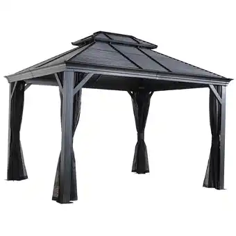 toom Baumarkt Sojag Pavillon 'Mykonos 10 x 14' basaltgrau 299 x 425 x 292 cm Angebot
