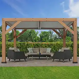 toom Baumarkt Westmann Pavillon 'Karl' naturfarben 335 x 251 x 396 cm Angebot