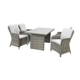 toom Baumarkt bellavista Dining-Lounge 'Ria' dunkelgrau 5-teilig Angebot