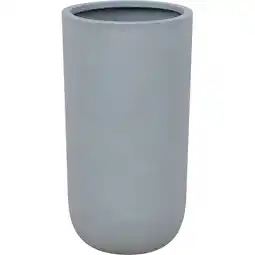toom Baumarkt toom Pflanzgefäß 'Palomo' Polyfibre Betonoptik grau rund Ø 30 x 55 cm Angebot