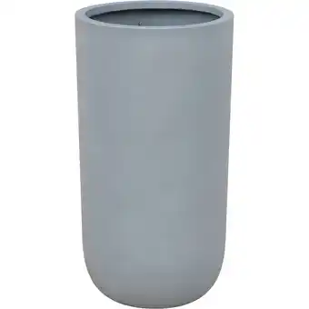 toom Baumarkt toom Pflanzgefäß 'Palomo' Polyfibre Betonoptik grau rund Ø 30 x 55 cm Angebot