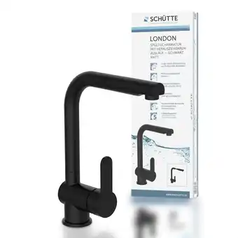toom Baumarkt Schütte Küchenarmatur 'London' schwarz 360° schwenkbar Angebot