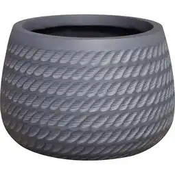 toom Baumarkt toom Pflanzschale 'Pacaya' Fiberglas grau P75 Ø 42 x 29 cm Angebot