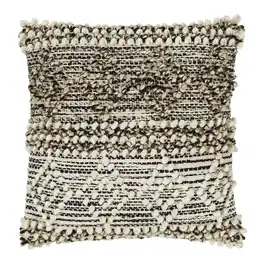 toom Baumarkt Luxor Living Wollkissen 'Isalie' creme/anthrazit 40 x 40 cm Angebot