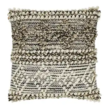 toom Baumarkt Luxor Living Wollkissen 'Isalie' creme/anthrazit 40 x 40 cm Angebot