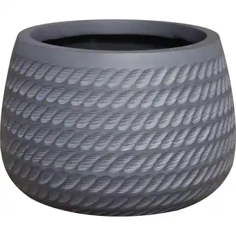 toom Baumarkt toom Pflanzschale 'Pacaya' Fiberglas grau P75 Ø 29 x 20 cm Angebot
