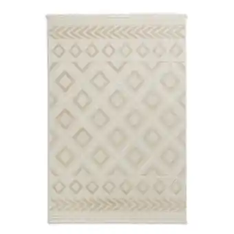 toom Baumarkt Schöner Wohnen Kollektion In-& Outdoor-Teppich 'Summer' beige Quadrate 133 x 190 cm Angebot