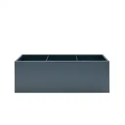 toom Baumarkt Herstera Pflanzkübel 'Cube' Metall anthrazit 150 x 50 x 50 cm Angebot