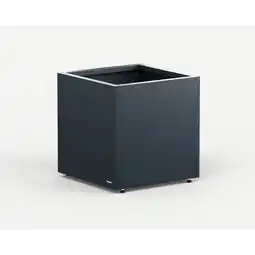 toom Baumarkt Herstera Pflanzkübel 'Cube' Metall anthrazit 50 x 50 x 50 cm Angebot