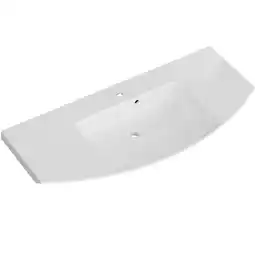 toom Baumarkt Pelipal Waschtisch 'Taiga' Mineralmarmor weiß 121 x 5 x 50,5 cm Angebot
