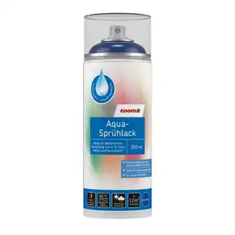 toom Baumarkt toom Aqua-Sprühlack ultramarinblau glänzend 350 ml Angebot