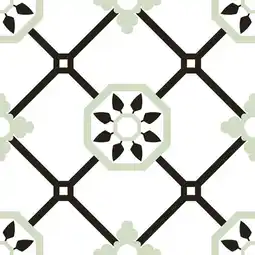 toom Baumarkt Bodenfliese 'Retro Alba verde' Feinsteinzeug mehrfarbig 22,5 x 22,5 cm Angebot