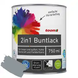 toom Baumarkt toom 2in1 Buntlack 'Stadtgeflüster' silbergrau seidenmatt 750 ml Angebot