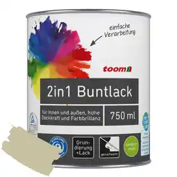 toom Baumarkt toom 2in1 Buntlack 'Salbeiduft' zartgrün seidenmatt 750 ml Angebot
